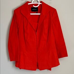 Lafayette 148 New York Women's Blazer Jacket and Top Matching Set Linen‎